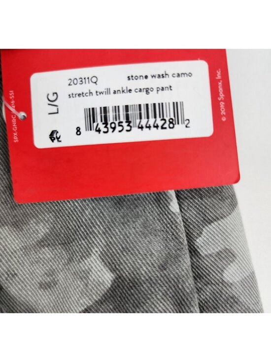Spanx Pants Womens Large Gray Camo Stretch Twill Ankle Cargo (30x27) 20311Q NWT - Picture 10 of 12